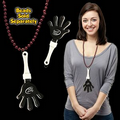 Black & White Hand Clapper w/ Attached J Hook